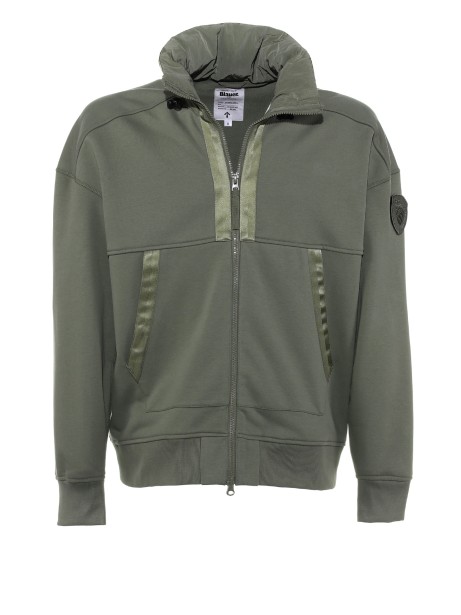 Felpa con dettagli in raso