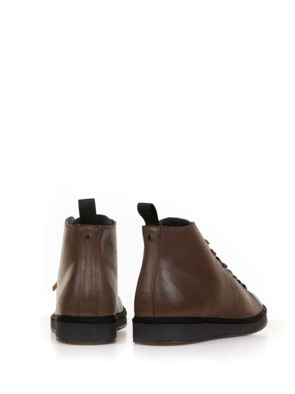 Waxed Suede P01 ankle boots