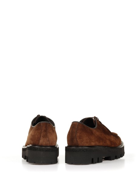 Mocassino in suede con maxi suola