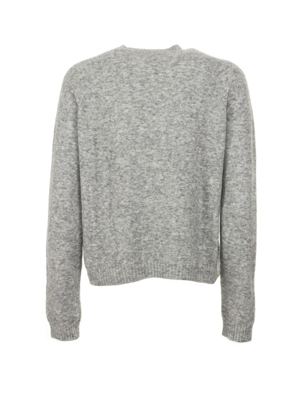 Stretch crewneck sweater