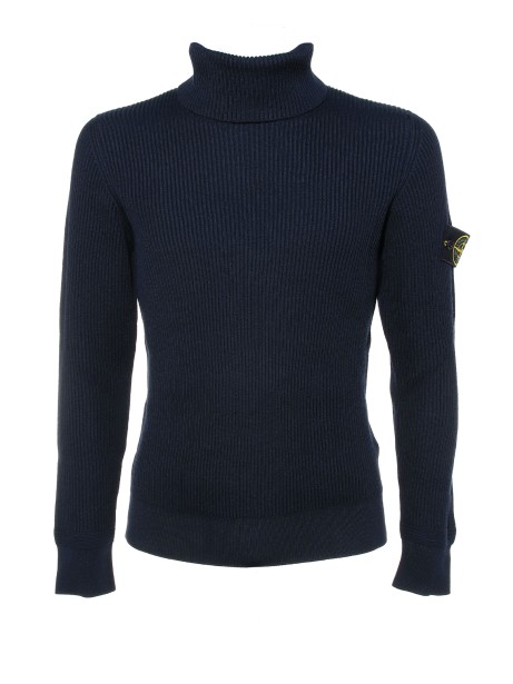 Turtleneck with iconic logo on the sleeve