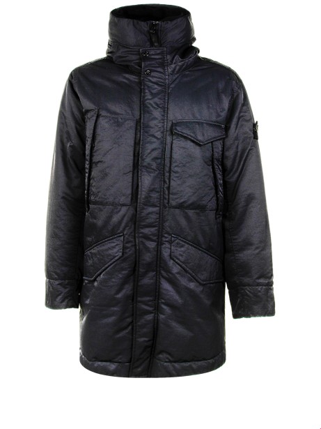 Parka in nylon opaco