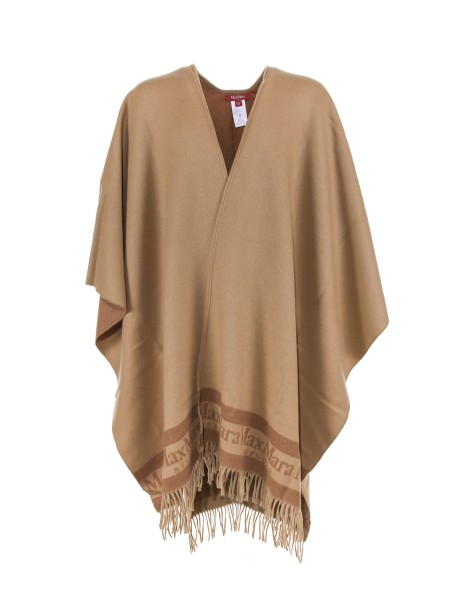 Poncho In Lana Cammello