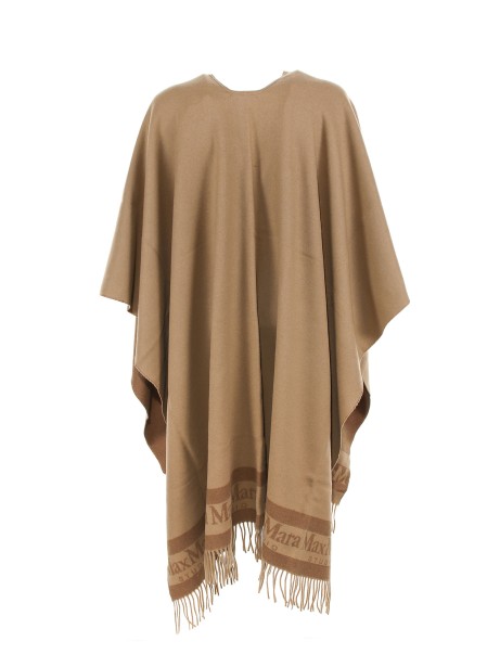 Poncho In Lana Cammello 2