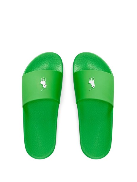 Rubber slipper with logo