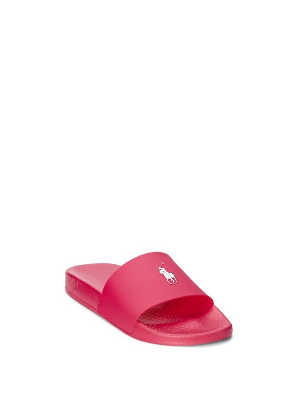 Rubber slipper with logo
