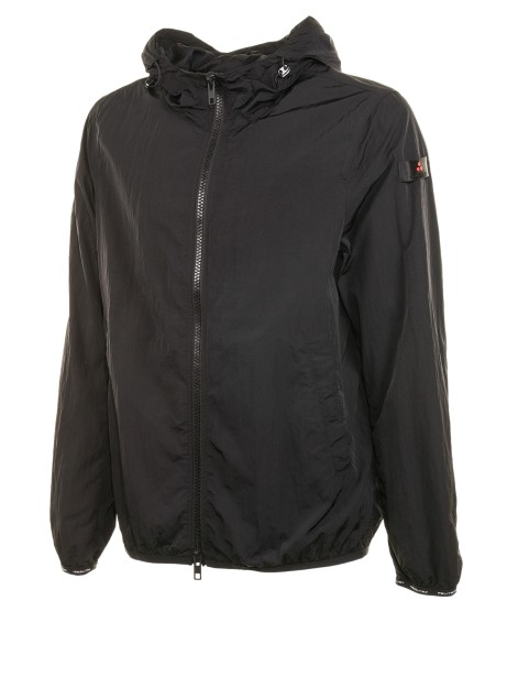 Lightweight nylon bomber jacket with zip