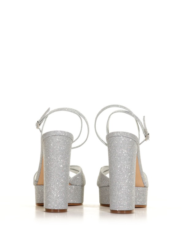 Glitter sandal with strap