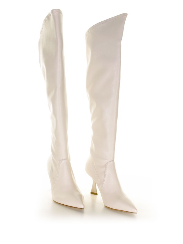 Boot in stretch leather