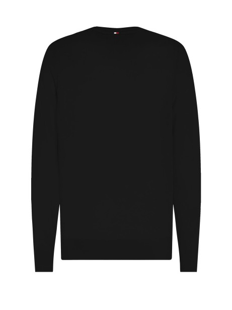 Black crewneck sweater
