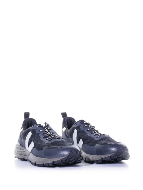 Leather sneaker with logo 2