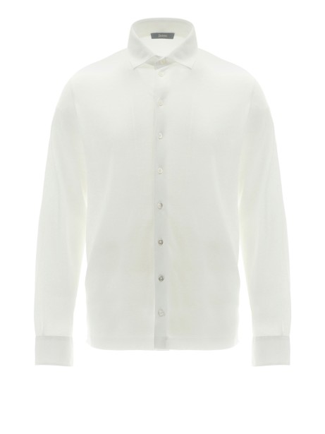 Crepe voile jersey shirt