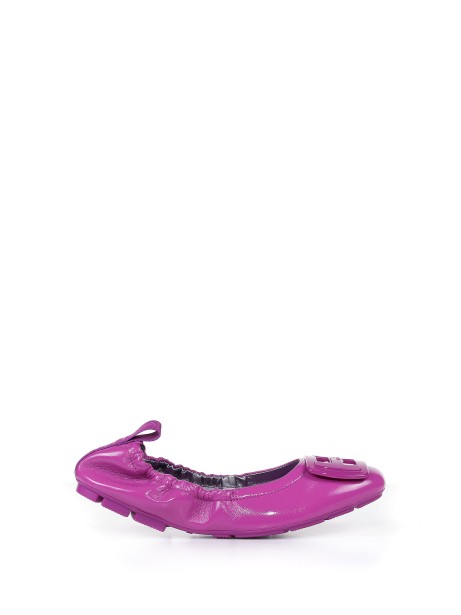 H511 flat ballerina in patent leather