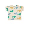 T-shirt with fish pattern