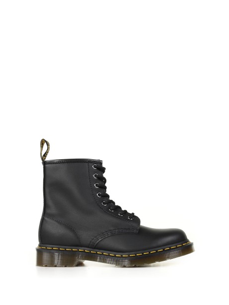 Army boots in matte leather