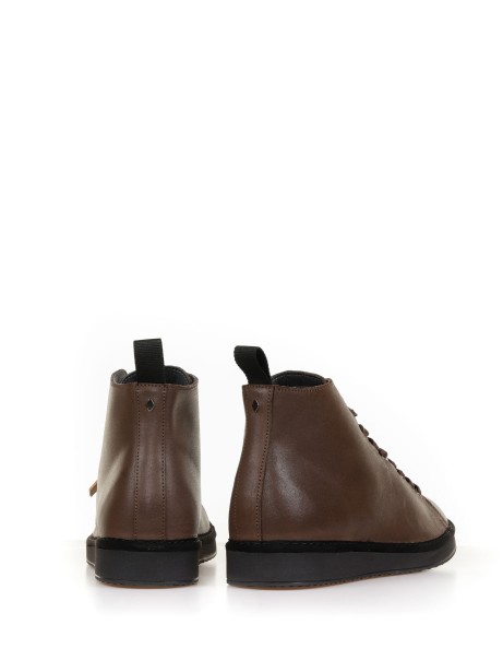 Waxed Suede P01 ankle boots
