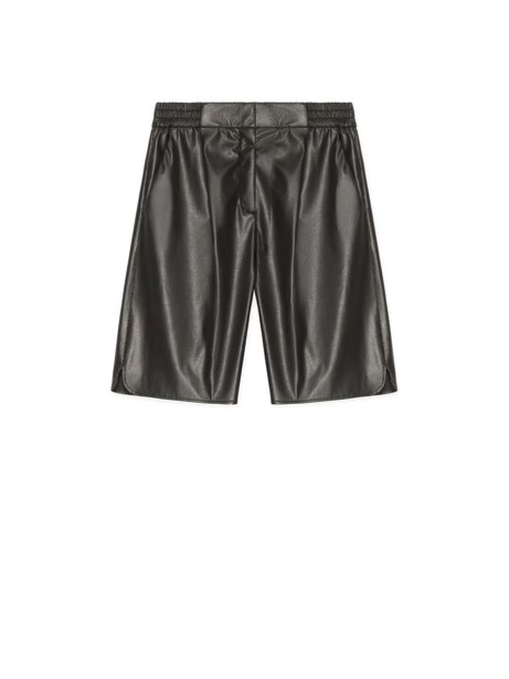 Faux leather shorts