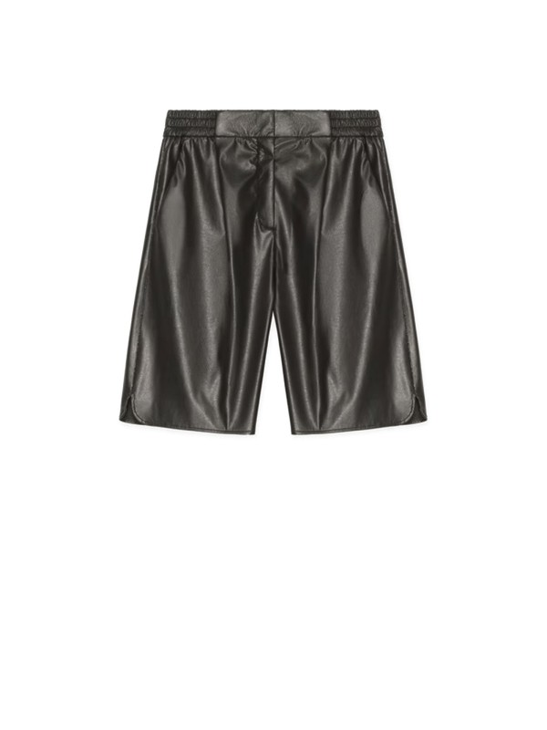 Faux leather shorts