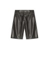 Faux leather shorts