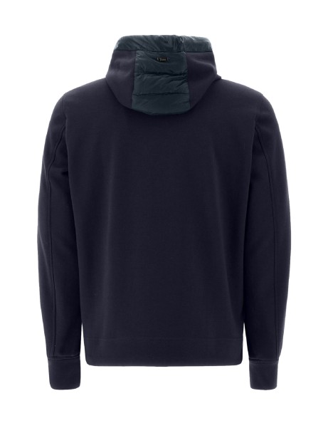 Bomber in nylon and fleece