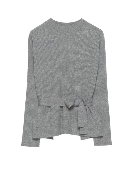 Maglia misto lana con cintura