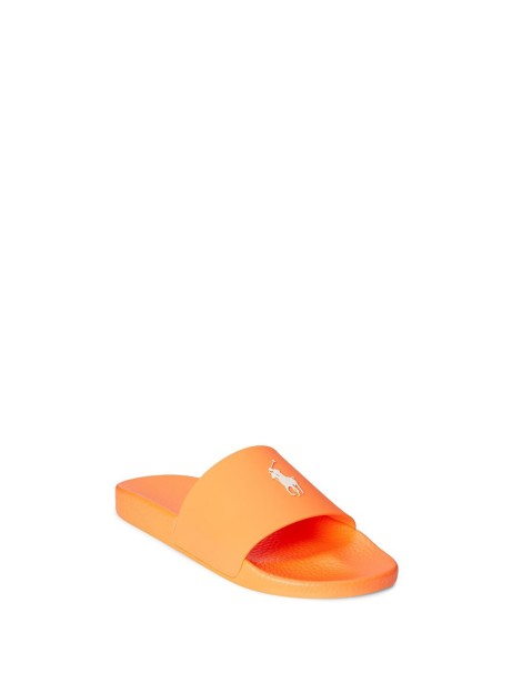 Rubber slipper with logo