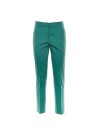 High-waisted green trousers
