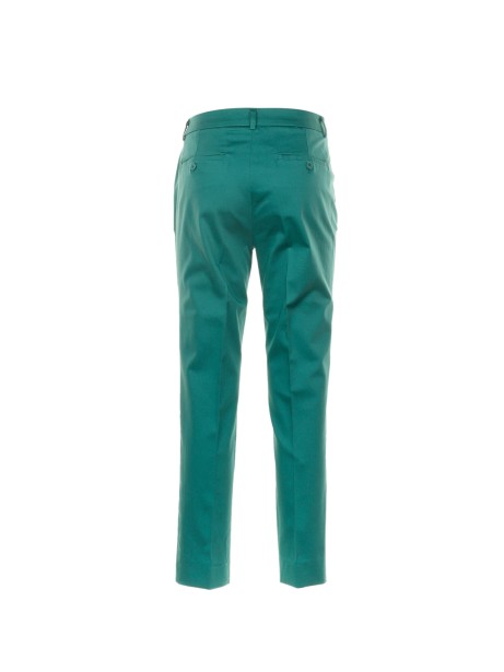High-waisted green trousers 2