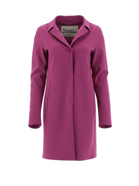 Cappotto in tessuto fuxia