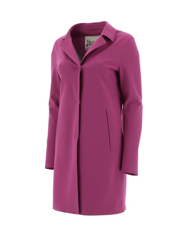 Fuchsia fabric coat