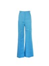 Flared high-waisted trousers