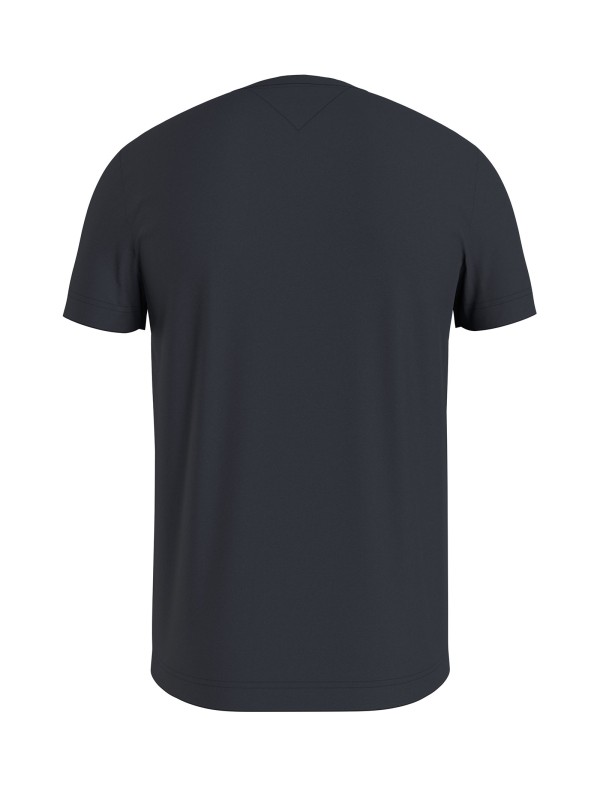 T-shirt slim fit con logo blu