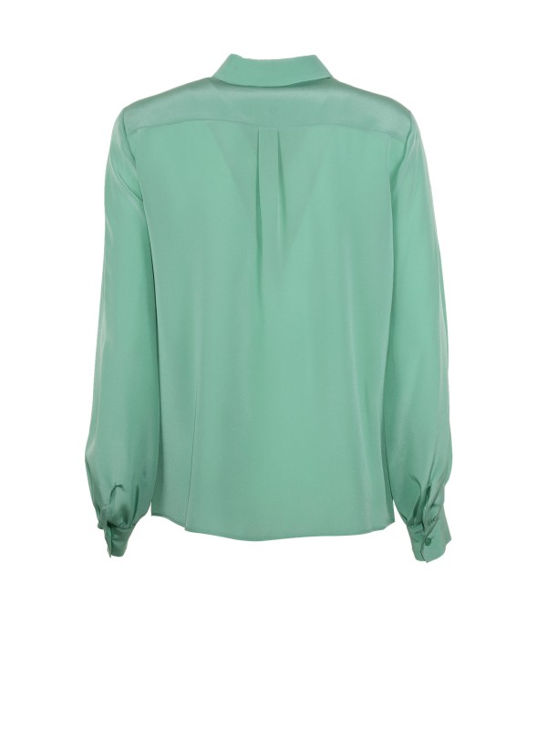 Long sleeve shirt in silk