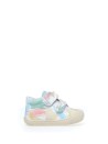 Multicolored sneaker with strap