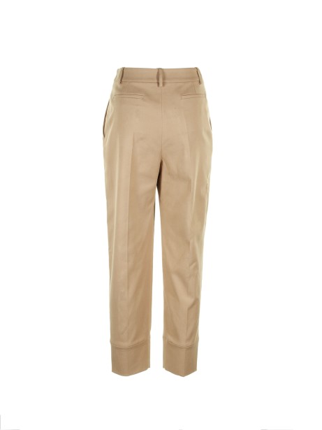 Beige pince trousers