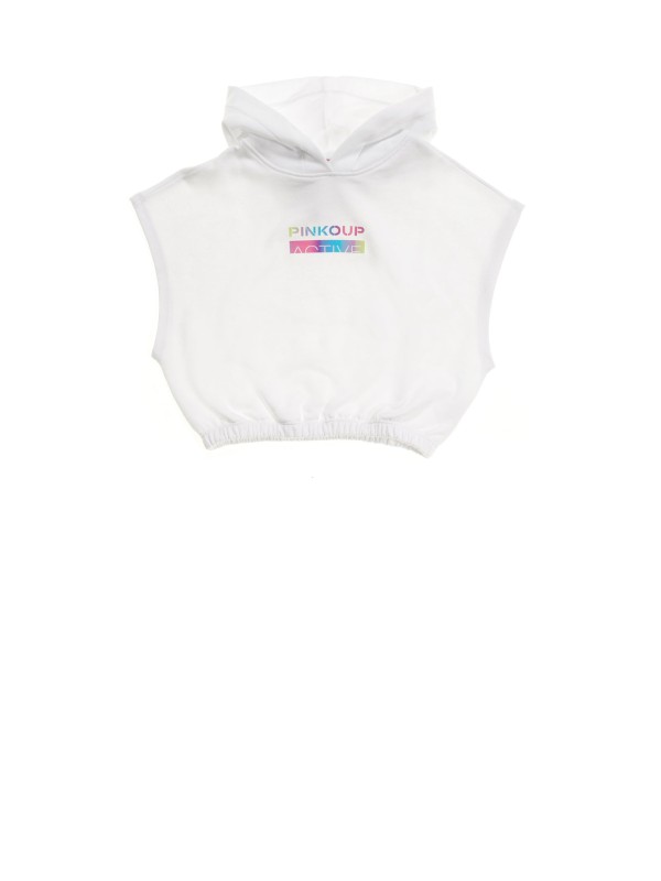 Felpa cropped cappuccio ragazza Felpa cropped cappuccio ragazza