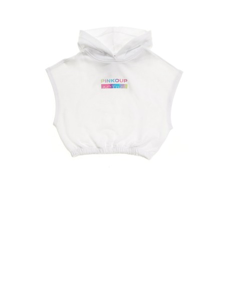 Felpa cropped cappuccio ragazza Felpa cropped cappuccio ragazza