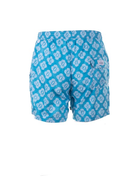 Costume azzurro a fantasia