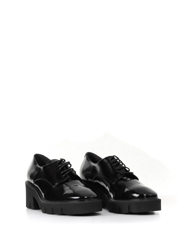 Derby shoes in brushed calfskin