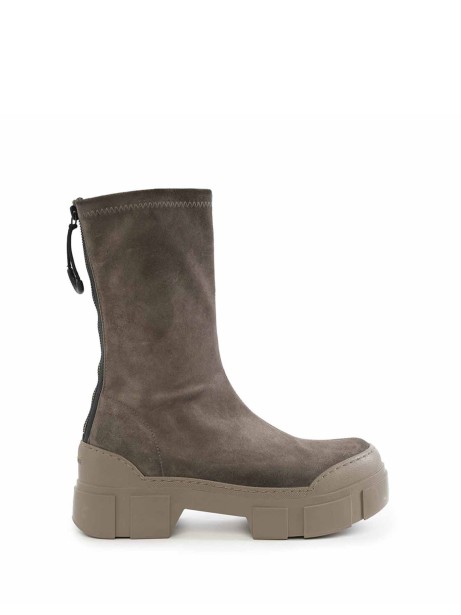 Roccia Boot in suede with zip