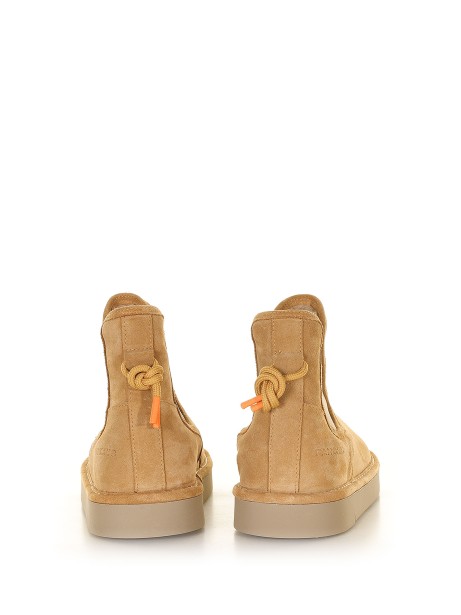 Suede ankle boot