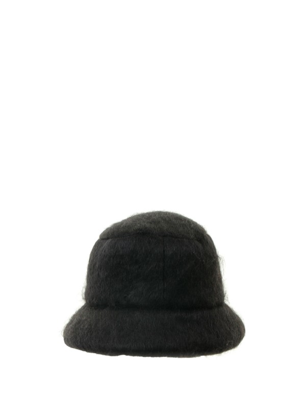 Bucket hat in mohair fabric