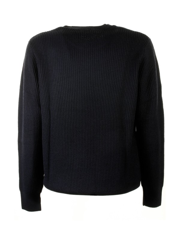 Maglia girocollo blu