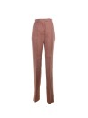 Super high-waisted linen trousers