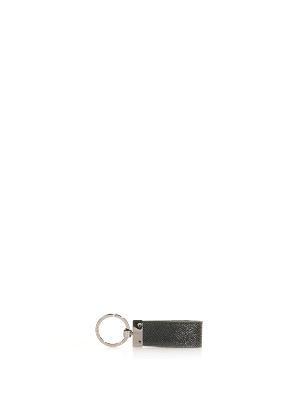 Keychain with logo plate