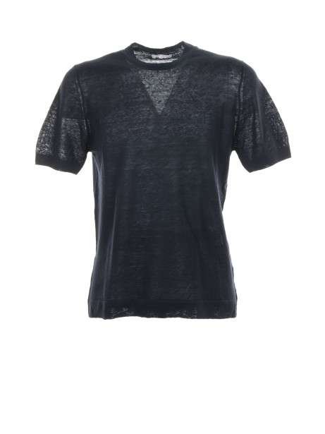 T-shirt girocollo in lino T-shirt girocollo in lino