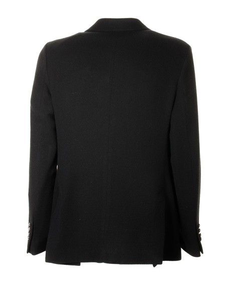 Black double-breasted jacket