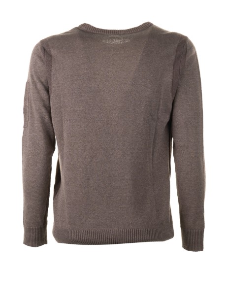 Crewneck sweater with pocket on the sleeve 2