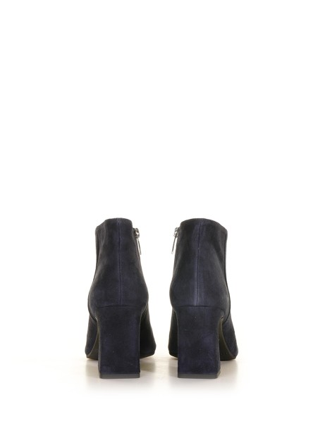 Green suede ankle boot