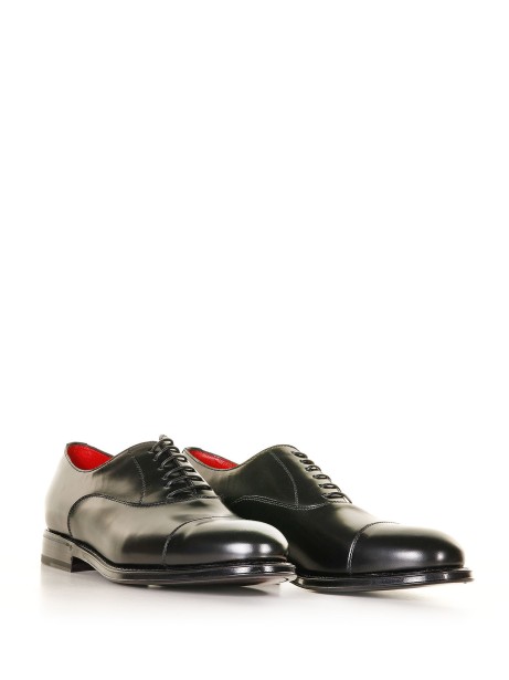 Leather Oxford with toe cap